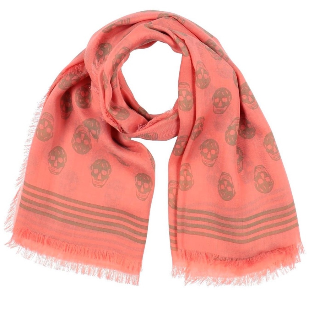 Alexander McQueen scull scarf